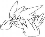 Coloriage pokemon mega evolution Ectoplasma 94