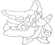 Coloriage pokemon mega evolution Nanmeouie