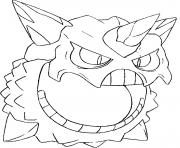 Coloriage pokemon mega evolution Oniglali 362