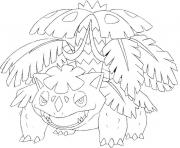 Coloriage pokemon mega evolution Florizarre