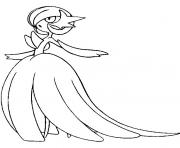 Coloriage pokemon mega evolution Gardevoir 282