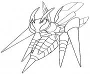 Coloriage pokemon mega evolution Dardargnan 15