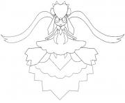 Coloriage pokemon mega evolution Diancie 719