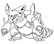 Coloriage pokemon mega evolution Galeking