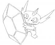 Coloriage pokemon mega evolution Tenefix 302