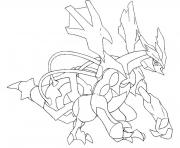 Coloriage 646 Kyurem noir pokemon forme alternative