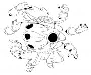 Coloriage 720 Hoopa dechaine unbound pokemon forme alternative