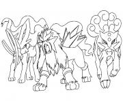 Coloriage mega pokemon legendaire