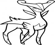 Coloriage pokemon legendaire shiney