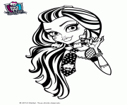 Coloriage monster high frankie stein portrait