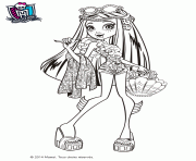 Coloriage monster high lagoona blue maillot de bain