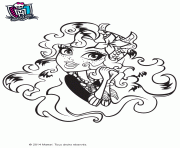 Coloriage monster high lagoona blue portrait