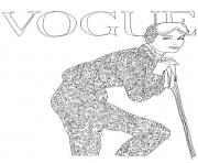 Coloriage vogue magazine adulte