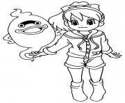 Coloriage yokai watch katie whisper