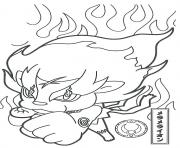 Coloriage yo kai yokai watch balzion