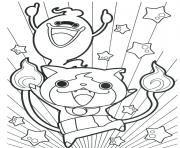 Coloriage yokai watch tres joyeux