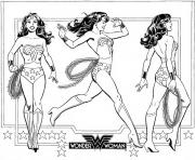 Coloriage super wonder woman