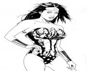 Coloriage wonder woman image imprimer