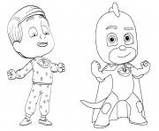 Coloriage Greg est le Gluglu de Pyjamasques