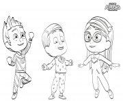 Coloriage Pyjamasquess Pajama Heroes