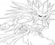 Coloriage dragon ball z sangoku super sayen