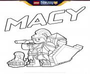 Coloriage lego nexo knights bouclier Macy