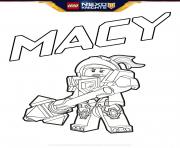 Coloriage lego nexo knights Macy