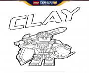 Coloriage lego nexo knights bouclier Clay