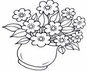 Coloriage fleurs de printemps