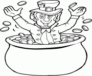 Coloriage saint patrick dollars