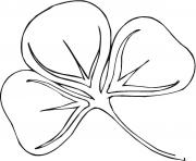 Coloriage shamrock saint patricks day