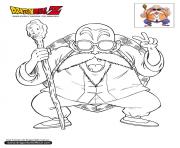 Coloriage dbz tortue geniale dragon ball z officiel