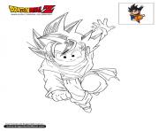 Coloriage dbz goten dragon ball z officiel