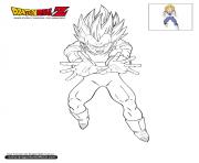 Coloriage dbz vegeto dragon ball z officiel