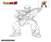 Coloriage dbz nappa dragon ball z officiel