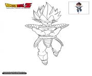 Coloriage dbz vegeta dragon ball z officiel