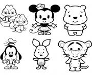 Coloriage Disney Cute Tsum Tsum