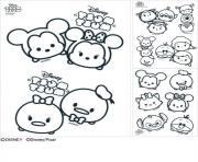 Coloriage disney tsum tsum