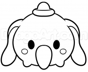 Coloriage tsum tsum dumbo disney