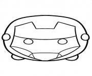 Coloriage tsum tsum iron man