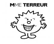 Coloriage monsieur madame terreur