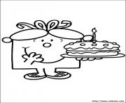 Coloriage monsieur madame anniversaire