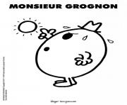 Coloriage monsieur madame grognon