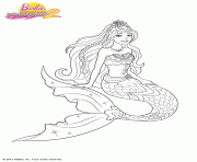 Coloriage barbie la sirene 2