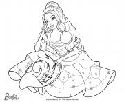 Coloriage princesse barbie la mousquetaire