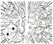 Coloriage attack mega komasan yokai watch 2