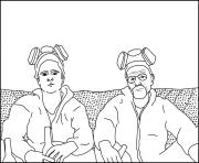 Coloriage jesse and walt breaking bad