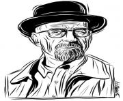 Coloriage walter white breaking bad