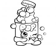 Coloriage saison 7 Funny Shopkins Pops Bubble Blower