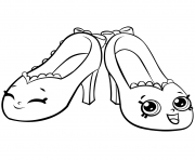 Coloriage saison 7 Pretty Shopkins Shoes Royale